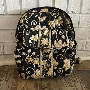 Vera Bradley Small Yellow Bird Backpack